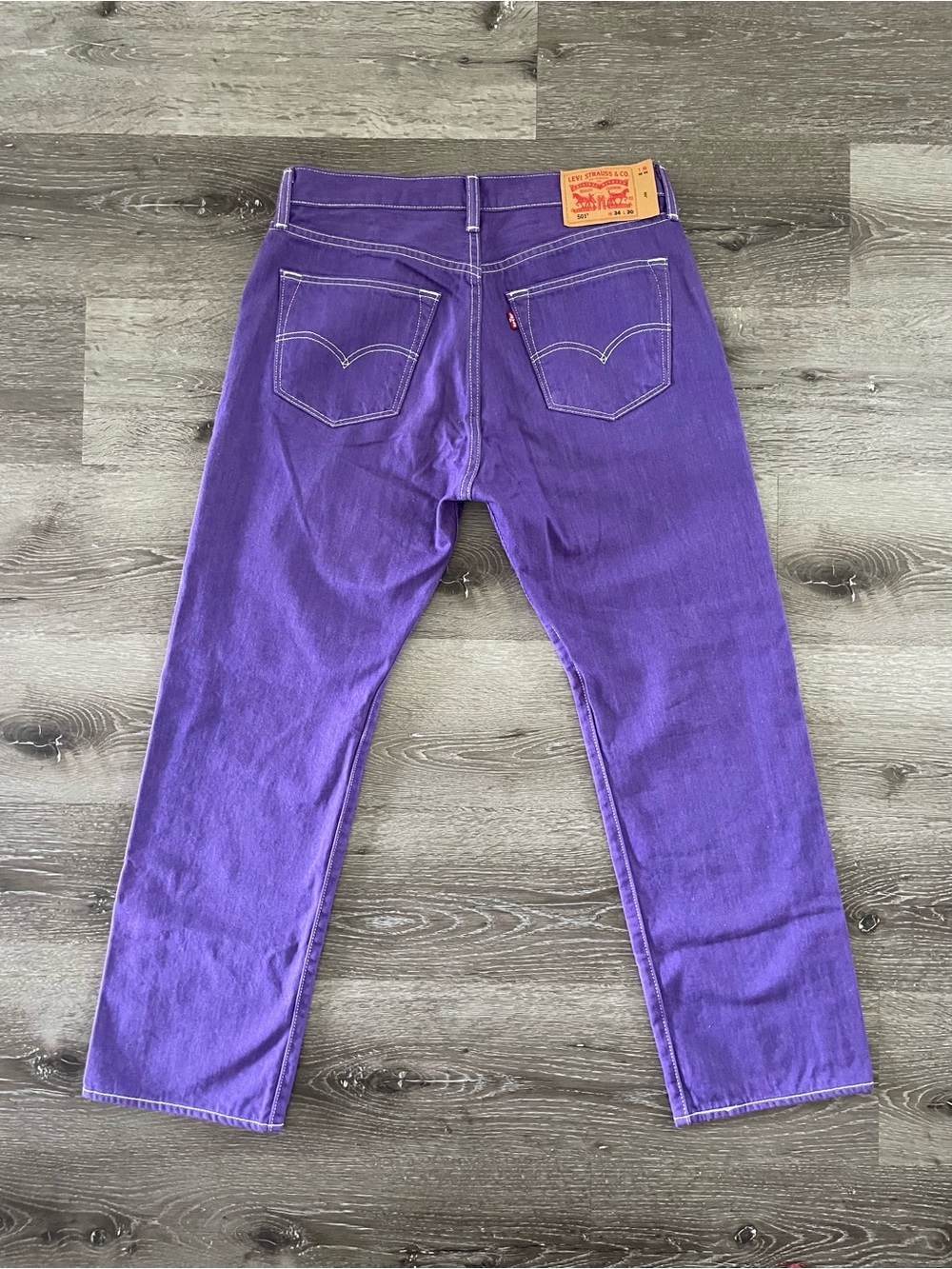 Levi's Men's Purple Straight-Leg Jeans size 34 x 30